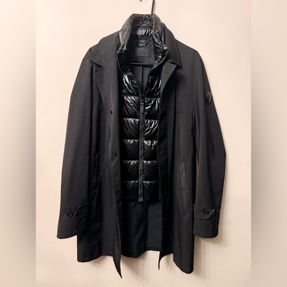 Rudsak Men's trench coat with Inner Puffer Layer( brand new)